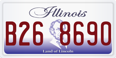IL license plate B268690