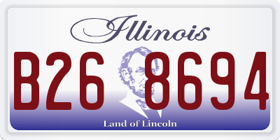 IL license plate B268694