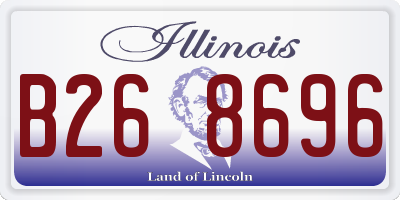 IL license plate B268696