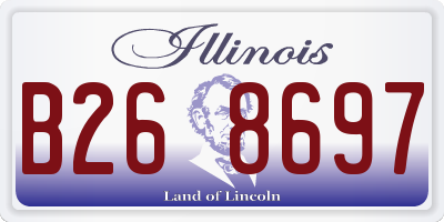 IL license plate B268697