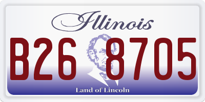 IL license plate B268705