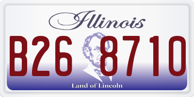 IL license plate B268710