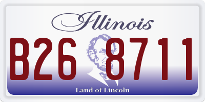 IL license plate B268711