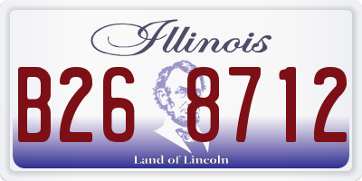 IL license plate B268712