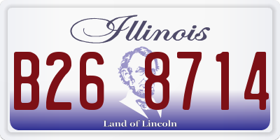 IL license plate B268714