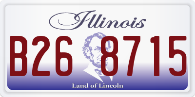 IL license plate B268715