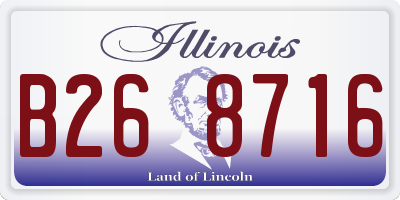 IL license plate B268716