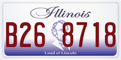 IL license plate B268718