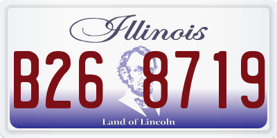 IL license plate B268719