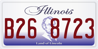 IL license plate B268723