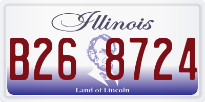 IL license plate B268724
