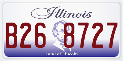 IL license plate B268727