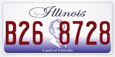 IL license plate B268728
