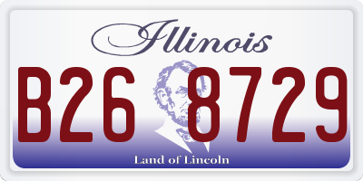IL license plate B268729