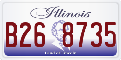 IL license plate B268735