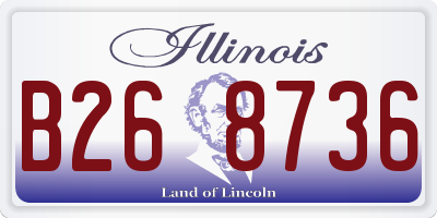 IL license plate B268736
