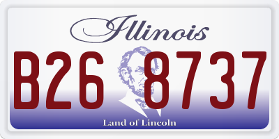 IL license plate B268737