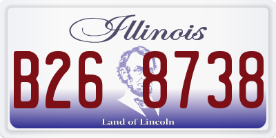 IL license plate B268738