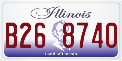 IL license plate B268740