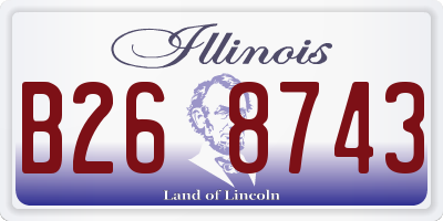 IL license plate B268743