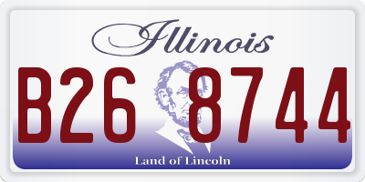 IL license plate B268744