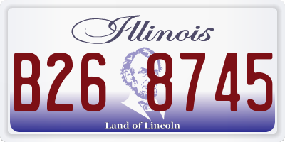 IL license plate B268745