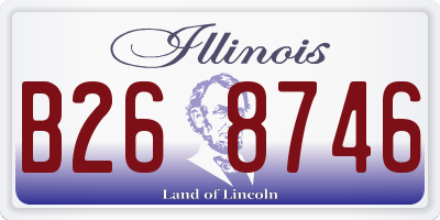 IL license plate B268746