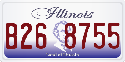 IL license plate B268755