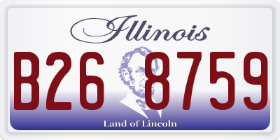 IL license plate B268759