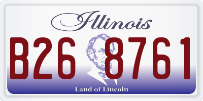 IL license plate B268761
