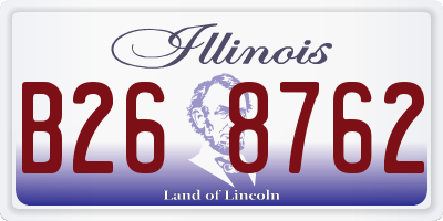 IL license plate B268762