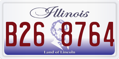 IL license plate B268764