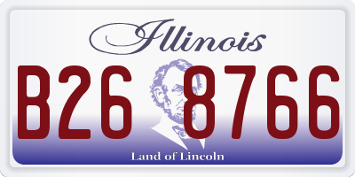IL license plate B268766