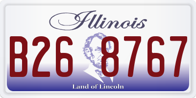 IL license plate B268767