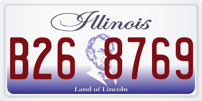 IL license plate B268769