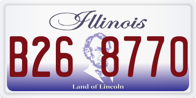 IL license plate B268770
