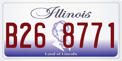 IL license plate B268771