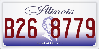 IL license plate B268779