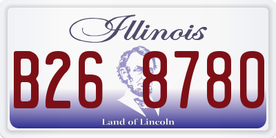 IL license plate B268780