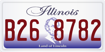 IL license plate B268782