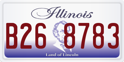 IL license plate B268783