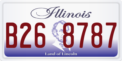 IL license plate B268787