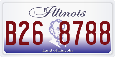 IL license plate B268788