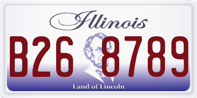 IL license plate B268789