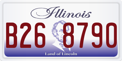 IL license plate B268790