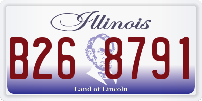 IL license plate B268791