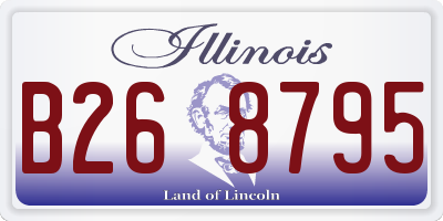 IL license plate B268795
