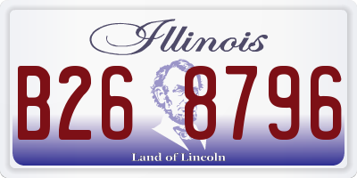 IL license plate B268796
