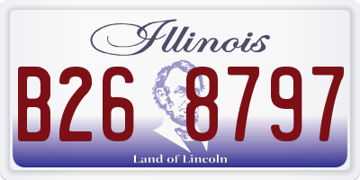 IL license plate B268797