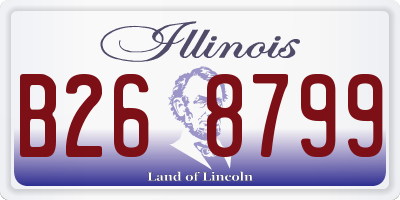 IL license plate B268799